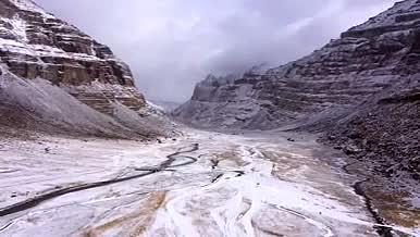 西藏雪山风光美景航拍视频的预览图